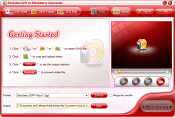 Pavtube DVD to blackberry Converter screenshot 2