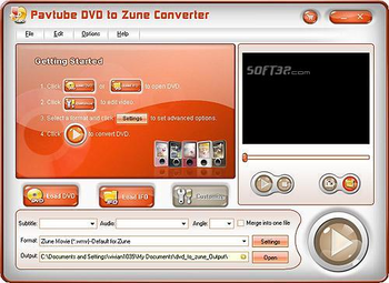 Pavtube DVD to Zune Converter screenshot 3