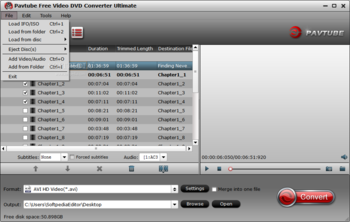 Pavtube Free Video DVD Converter Ultimate screenshot 13