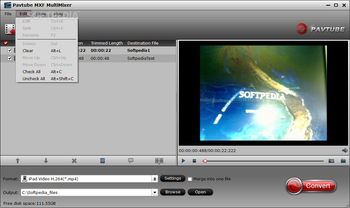 Pavtube MXF MultiMixer screenshot 4