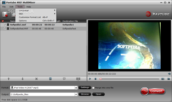 Pavtube MXF MultiMixer screenshot 5