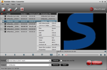 Pavtube Video Converter screenshot