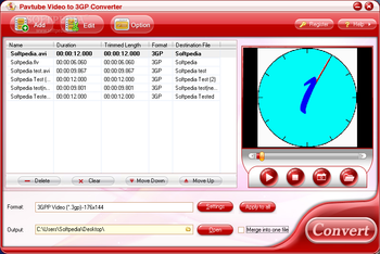 Pavtube Video to 3GP Converter screenshot