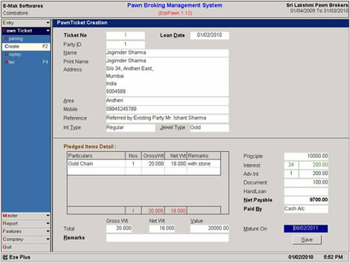 Pawn Broking Management  System screenshot