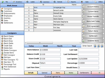 Pawnbroker Pawn Shop Software screenshot