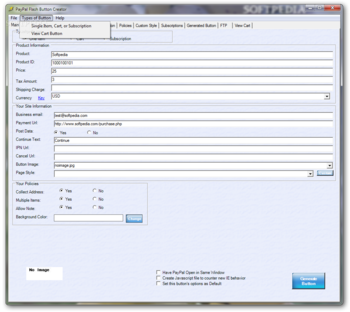 PayPal Flash Button Creator screenshot 5