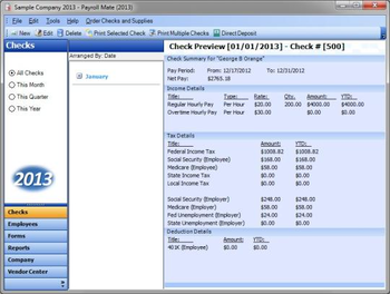 Payroll Mate 2017 screenshot