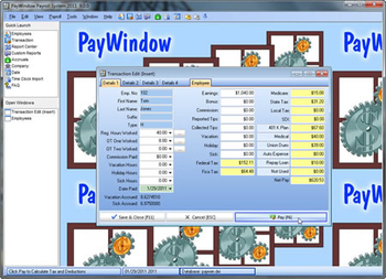 PayWindow Payroll System screenshot