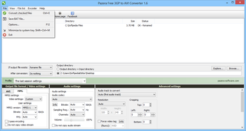 Pazera Free 3GP to AVI Converter screenshot 2