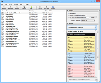 Pazera Free Audio Extractor screenshot 3