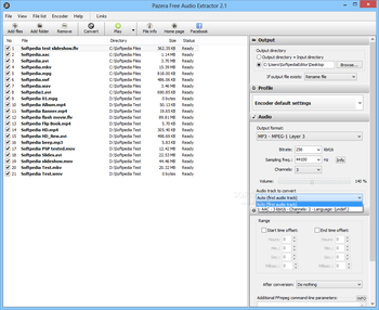 Pazera Free Audio Extractor screenshot 4