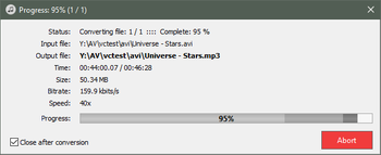 Pazera Free AVI to MP3 Converter screenshot 3