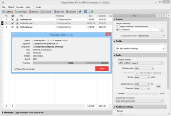 Pazera Free AVI to MP3 screenshot 6