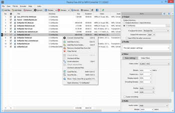 Pazera Free AVI to MP4 Converter screenshot