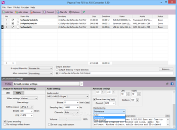 Pazera Free FLV to AVI Converter screenshot 2