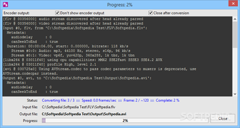 Pazera Free FLV to AVI Converter screenshot 8
