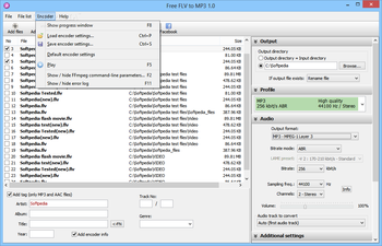 Pazera Free FLV to MP3 Converter screenshot 5