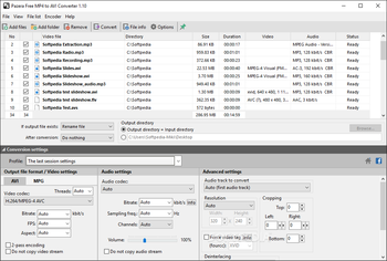Pazera Free MP4 to AVI Converter screenshot