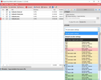 Pazera Free WMA to MP3 Converter screenshot 2