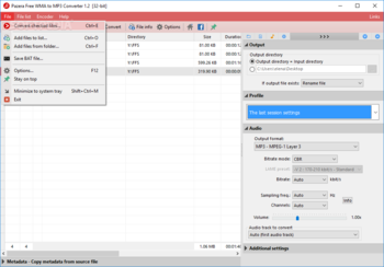 Pazera Free WMA to MP3 Converter screenshot 3