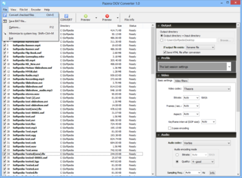 Pazera OGV Converter screenshot 2