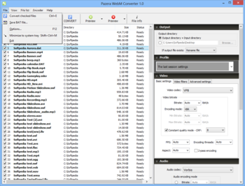 Pazera WebM Converter screenshot 2