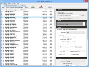 Pazera WebM Converter screenshot 3