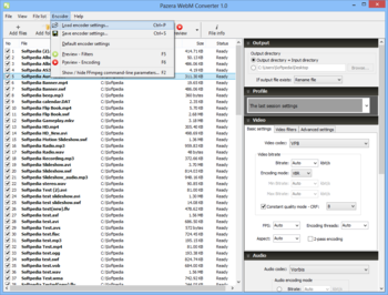 Pazera WebM Converter screenshot 5