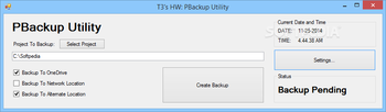 PBackup Utility screenshot