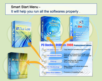 PC Backup Utilities 2008 Home 05.10 screenshot