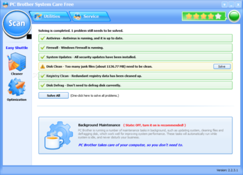 PC Brother System Care Free screenshot