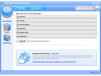 PC Brother System Care Pro screenshot