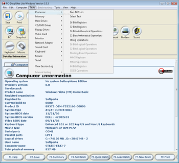 PC Diagnostics screenshot 2