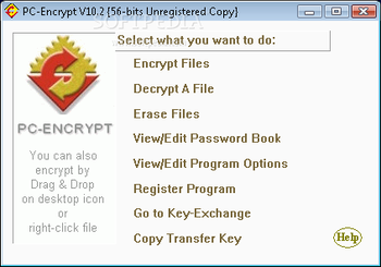 PC-ENCRYPT screenshot