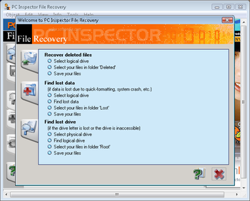 PC Inspector File Recovery screenshot