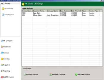 PC Invoice Service Edition screenshot 2