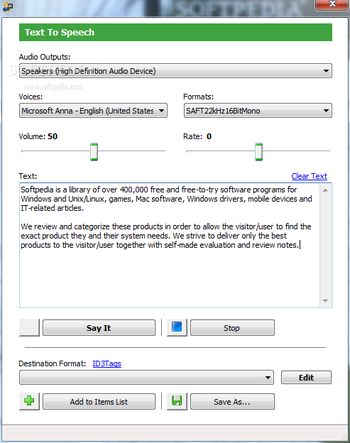 PC MP3 Text To Speech screenshot 4