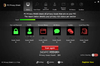 PC Privacy Shield screenshot