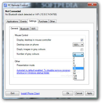 PC Remote Control (former Bluetooth Remote Control) screenshot 3
