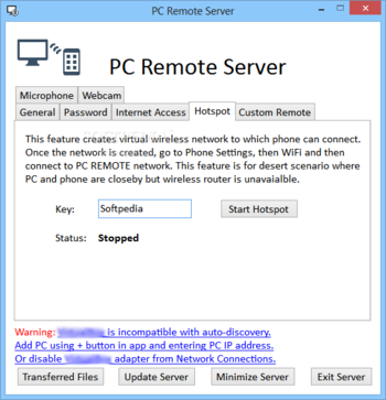 PC Remote Server screenshot 2