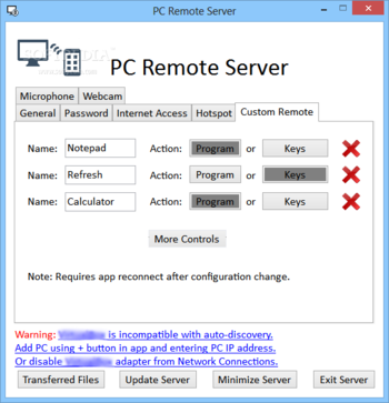 PC Remote Server screenshot 3