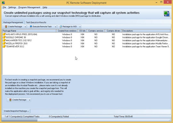 PC Remote Software Deployment screenshot