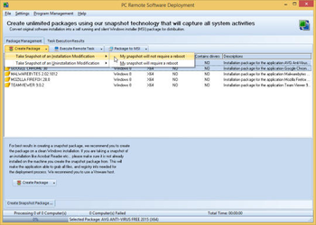 PC Remote Software Deployment screenshot 2