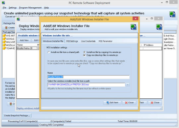 PC Remote Software Deployment screenshot 3