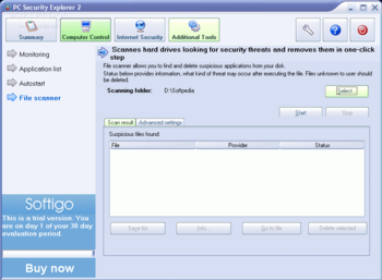 PC Security Explorer screenshot 2