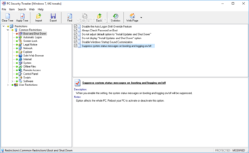 PC Security Tweaker screenshot 2