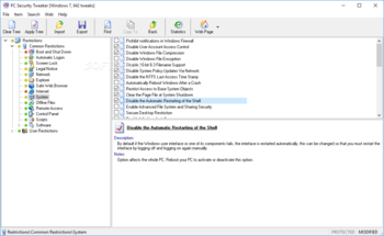 PC Security Tweaker screenshot 9