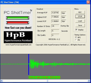 PC ShotTimer screenshot