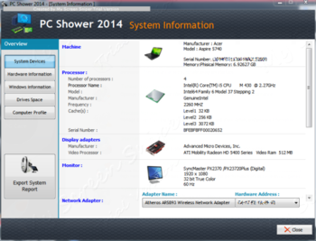 PC Shower 2014 screenshot