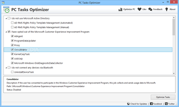 PC Tasks Optimizer screenshot
